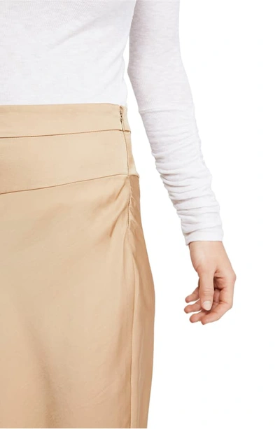 Shop Free People Normani Bias Cut Satin Skirt In Praline