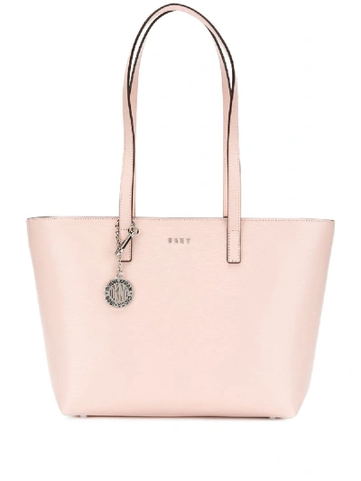 Shop Dkny Bryant Leather Tote Bag In Pink
