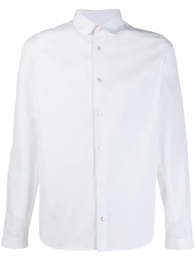 Shop Saint Laurent Peter Pan Collar Shirt In White