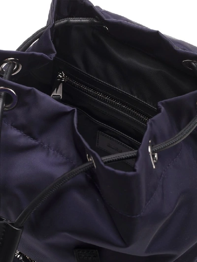 Shop Burberry Medium Logo Rucksack Backpack In Navy