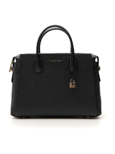 Shop Michael Michael Kors Mercer Tote Bag In Black