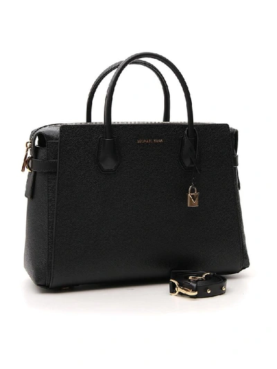 Shop Michael Michael Kors Mercer Tote Bag In Black