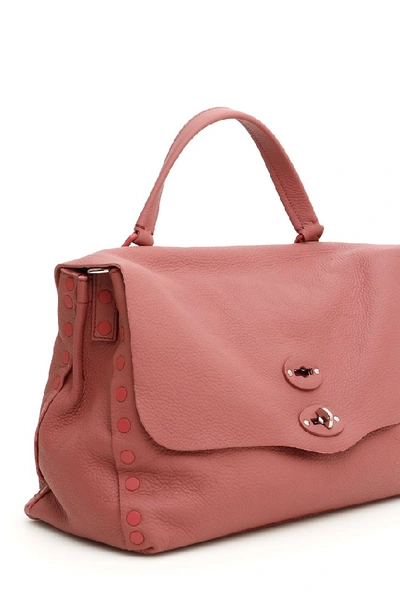 Shop Zanellato Postina M Top Handle Bag In Pink