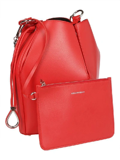 Shop Alexander Mcqueen Bucket Bag In Red