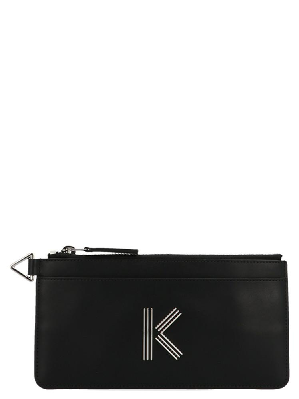 Kenzo k model,Kenzo K Bag Logo Wallet In Black Modesens