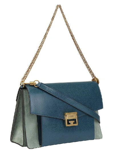 Shop Givenchy Medium Gv3 Bag In Blue