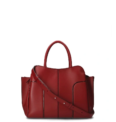 Shop Tod's Sella Tote Bag In Red