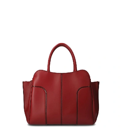 Shop Tod's Sella Tote Bag In Red