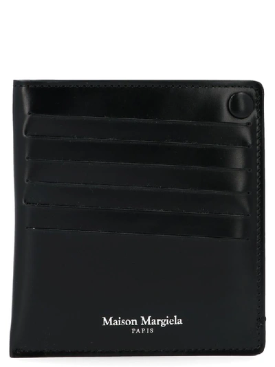 Shop Maison Margiela Logo Cardholder In Black