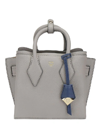 Shop Mcm Neo Milla Mini Tote Bag In Grey