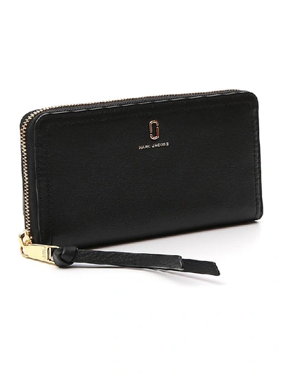 Shop Marc Jacobs Softshot Standard Continental Wallet In Black