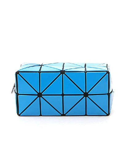 Shop Bao Bao Issey Miyake Lucent Gloss Pouch Bag In Blue