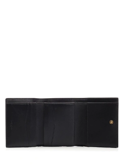 Shop Givenchy Quilted Trifold Wallet In Black