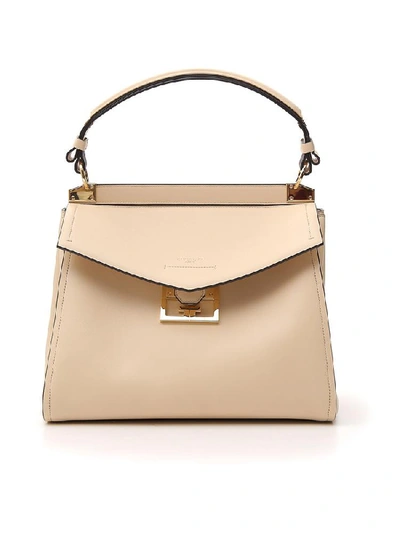 Shop Givenchy Medium Mystic Foldover Tote Bag In Beige