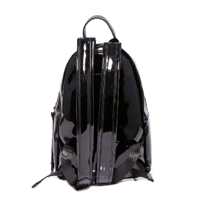 Shop Chiara Ferragni Eye Appliqué Top Handle Zipped Backpack In Black