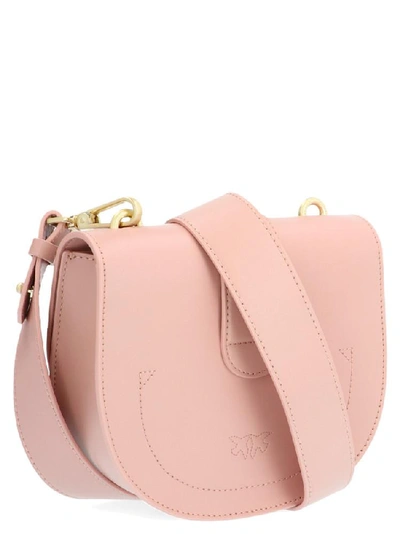 Shop Pinko Simply Round Love Bird Detail Shoulder Bag