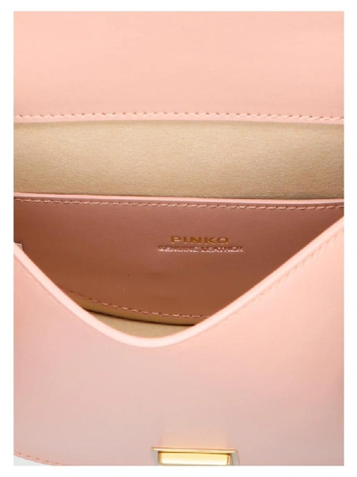 Shop Pinko Simply Round Love Bird Detail Shoulder Bag