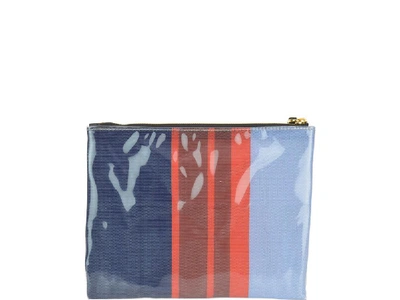 Shop Marni Striped Wristlet Clutch Bag In Multi