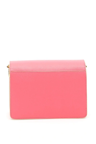 Shop Marni Trunk Medium Shoulder Bag In Pink