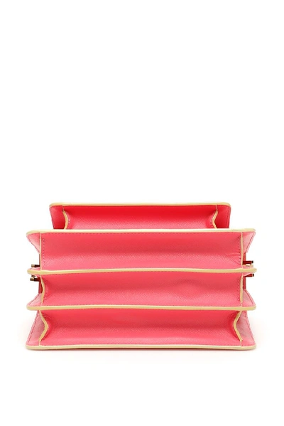 Shop Marni Trunk Medium Shoulder Bag In Pink