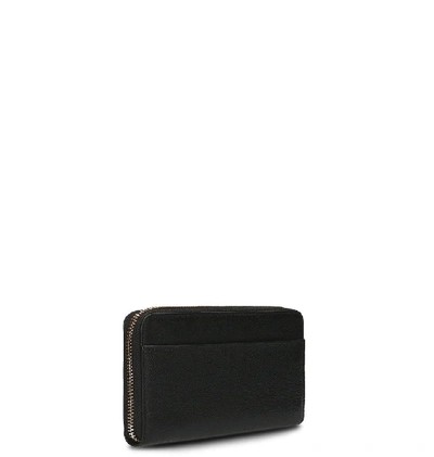 Shop Coach Accordion Leather Wallet In Black