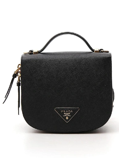 Shop Prada Odette Mini Backpack In Black