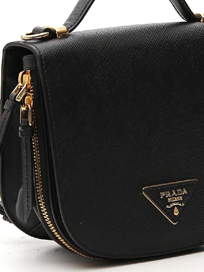 Shop Prada Odette Mini Backpack In Black
