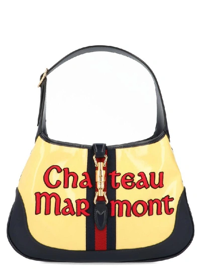 Shop Gucci Chateau Marmont Shoulder Bag In Yellow
