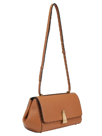 Shop Bottega Veneta Bv Angle Shoulder Bag In Brown