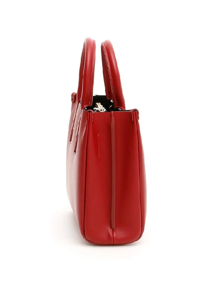 Shop Lanvin Nano Shopper Bag In Red
