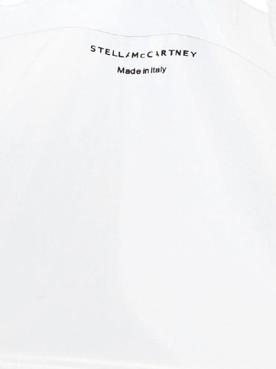 Shop Stella Mccartney Logo Tote Bag In Transparent