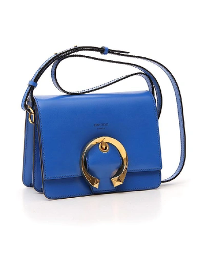 Shop Jimmy Choo Madeline Shoulder Bag In Blue