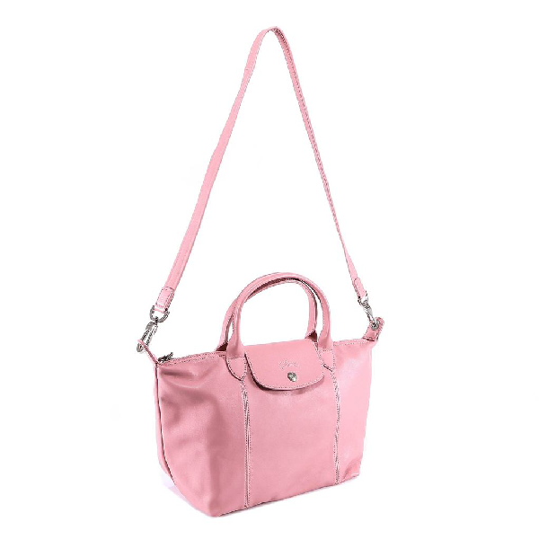 Longchamp Le Pliage Cuir Tote Bag In Pink | ModeSens