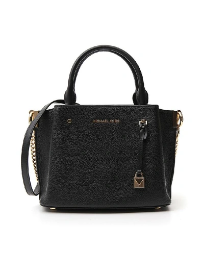 Shop Michael Michael Kors Arielle Small Tote Bag In Black