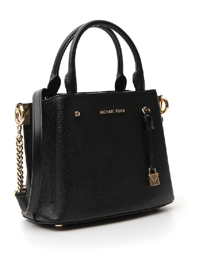 Shop Michael Michael Kors Arielle Small Tote Bag In Black