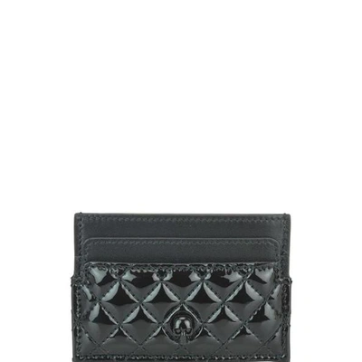 Shop Alexander Mcqueen Skull Logo Cardholder In Black