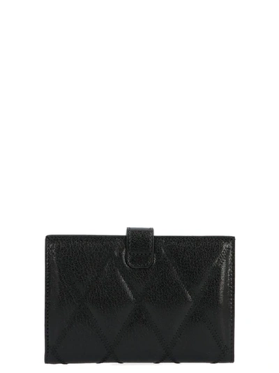 Shop Givenchy Gv3 Logo Quilted Wallet In Black