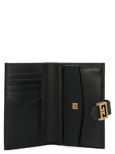 Shop Givenchy Gv3 Logo Quilted Wallet In Black
