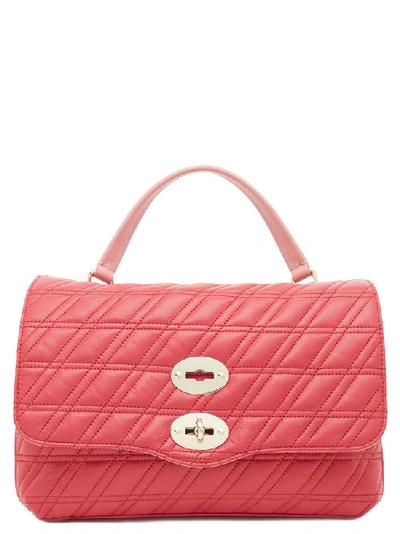 Shop Zanellato Postina Quilted Top Handle Bag In Pink