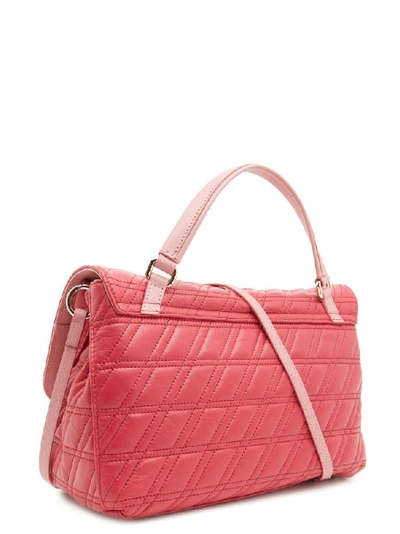 Shop Zanellato Postina Quilted Top Handle Bag In Pink