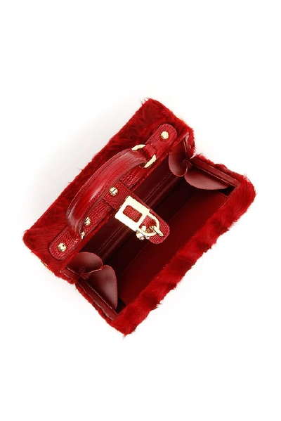 Shop Dolce & Gabbana Mini Box Top Handle Bag In Red