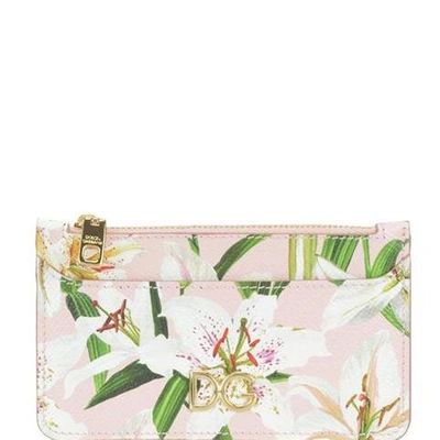 Shop Dolce & Gabbana Floral Print Cardholder In Multi