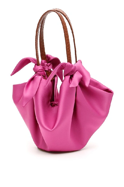 Shop Nanushka Micro India Handbag In Pink