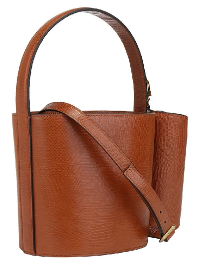 Shop Staud Top Handle Bucket Bag In Brown