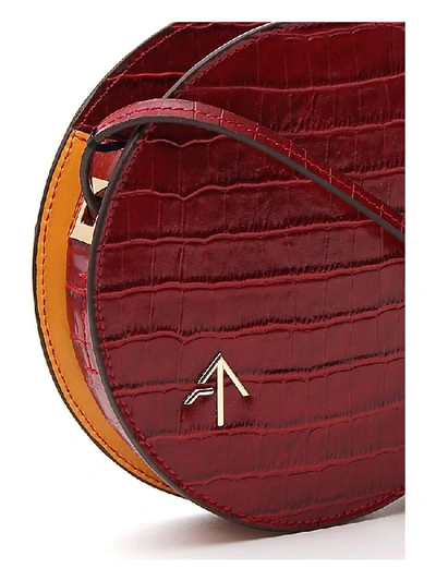 Shop Manu Atelier Twist Shoulder Bag In Red