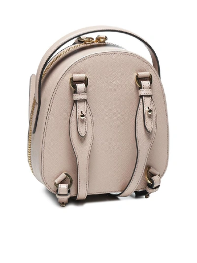 Shop Prada Odette Mini Backpack In Beige