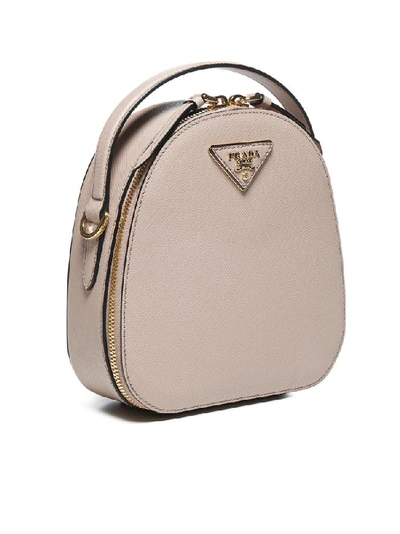 Shop Prada Odette Mini Backpack In Beige