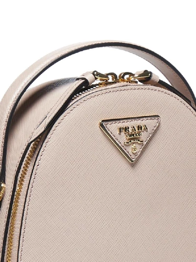 Shop Prada Odette Mini Backpack In Beige