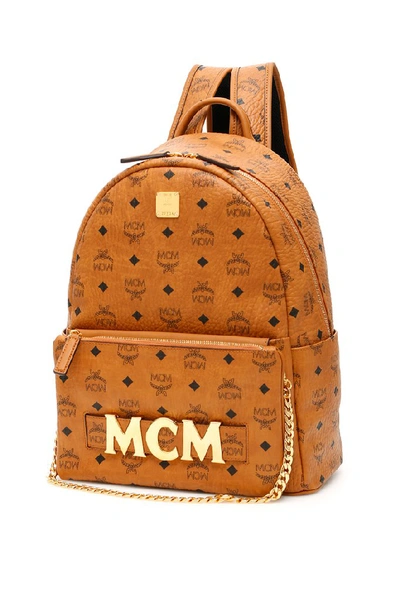 Shop Mcm Trilogie Stark Visetos Backpack In Multi