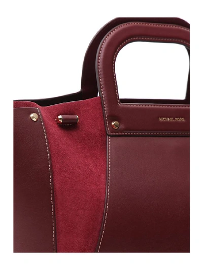 Shop Michael Michael Kors Top Handle Tote Bag In Red